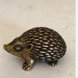 Brass Hedgehog Figurine